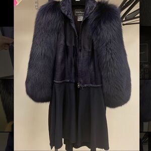 Ferragamo fur coat